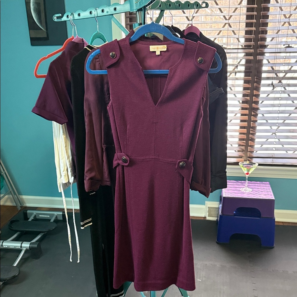 Tory Burch Deep Purple Mini Dress